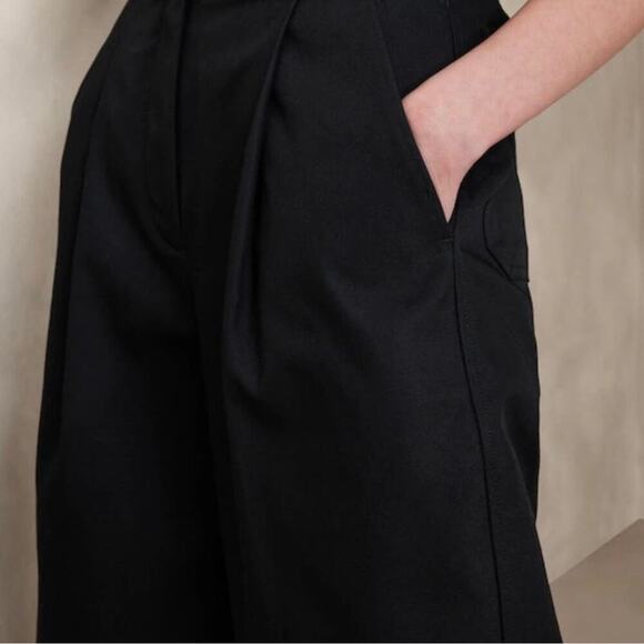 Banana Republic The Barrel Leg Chino Pant Black 8 754558 - Picture 2 of 12